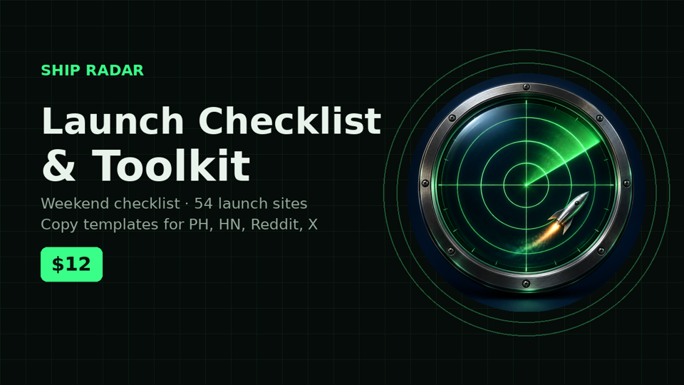 Launch Checklist & Toolkit cover