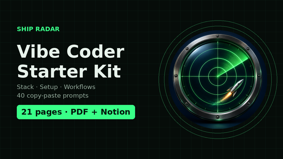 Vibe Coder Starter Kit cover